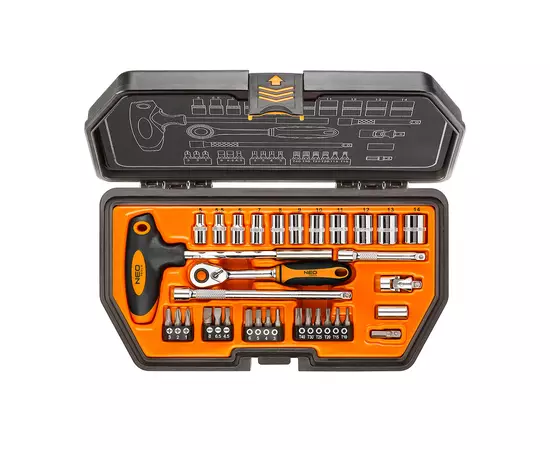Набор сменных головок 1/4", 34 шт. NEO tools (08-601), фото  | SNABZHENIE.com.ua