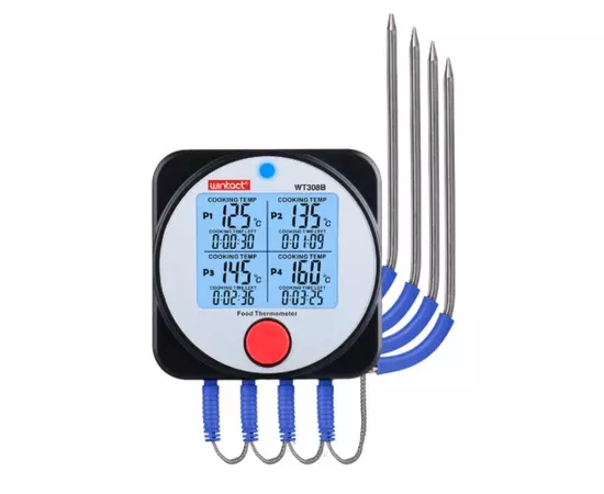 Термометр харчовий електронний 4-х канальний Bluetooth, -40-300 ° C WINTACT WT308B (WT308B), фото  | SNABZHENIE.com.ua