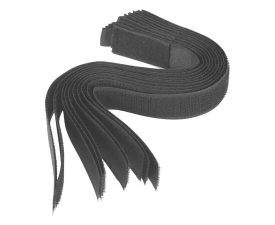 Хомут-липучка для кабеля VOREL 25 x 300 мм, черный, нейлон + полиэстер + полиуретан, 10 шт (VO-73853), фото  | SNABZHENIE.com.ua