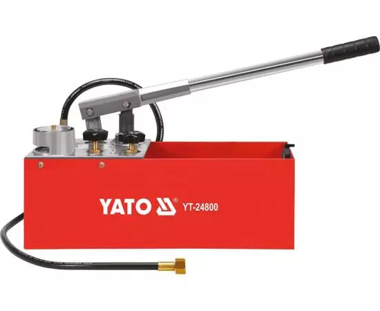 Прес ручний для контролю щільності трубних систем YATO 5 МПа 12 л (YT-24800), фото  | SNABZHENIE.com.ua