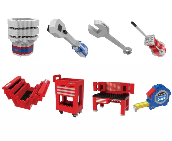 Рекламний набір іграшкових інструментів блок А 8 одиниць (TS00108), фото  | SNABZHENIE.com.ua