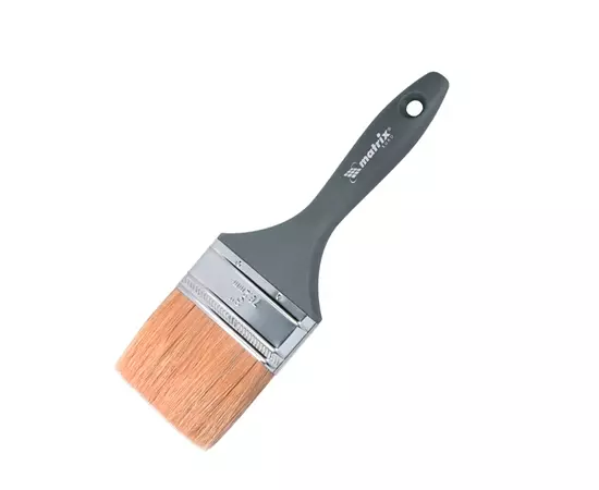 Кисть плоская Евро 4", натуральная щетина, пластмассовая ручка MATRIX (830679M), фото  | SNABZHENIE.com.ua