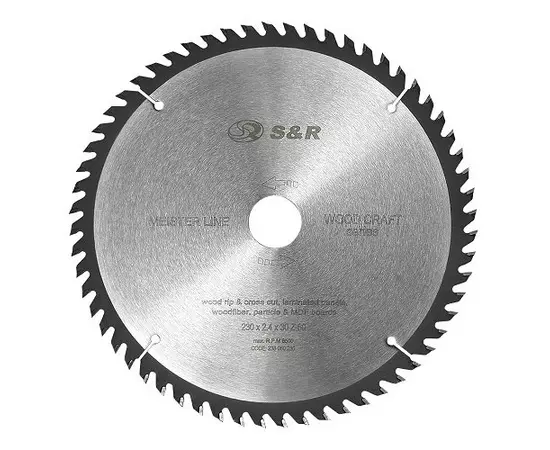 Диск пильный S&R Meister Wood Craft 230х30х2,4 мм, фото  | SNABZHENIE.com.ua