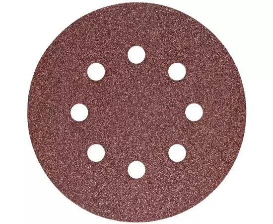 Набор шлифовальных кругов S&R D125 P80 - 8 отверстий, 5 шт., фото  | SNABZHENIE.com.ua