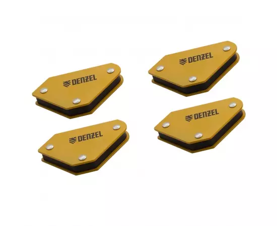 Набор из 4 магнитных фиксаторов для сварочных работ Denzel, фото  | SNABZHENIE.com.ua