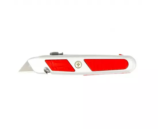 Нож, 19 мм, выдвижное трапециевидное лезвие, отделение для лезвий, метал. корпус Matrix, фото  | SNABZHENIE.com.ua