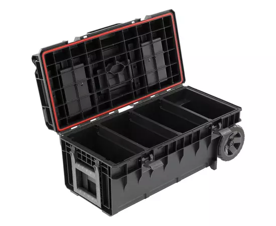 Ящик для инструментов YATO, с 2 органайзерами, 793х385х322 мм, на 2 колесах, пластиковый корпус, фото  | SNABZHENIE.com.ua