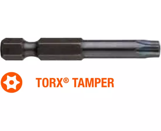 Насадка викруткова USH Industry : TORX Tamper T40T x 50 мм подовжена, Уп. 5 шт., фото  | SNABZHENIE.com.ua