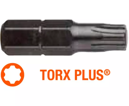 Насадка викруткова USH Industry : TORX Plus T20+ x 25 мм, Уп. 5 шт., фото  | SNABZHENIE.com.ua