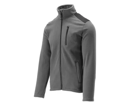 Куртка робоча з грубого флісу YATO розмір S, сіра, 3 кишені, що зміцнюють нашивки, 100% поліестер, фото  | SNABZHENIE.com.ua