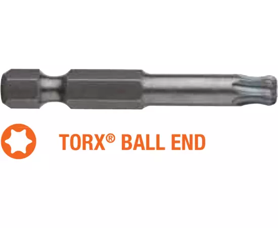 Насадка викруткова USH Industry : TORX T30K x 50 мм BallEnd подовжена заокруглена, Уп. 5 шт., фото  | SNABZHENIE.com.ua
