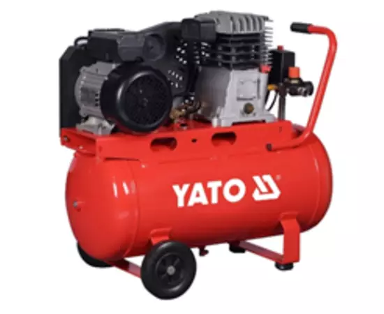 Компрессор сетевой профессиональный YATO 230 В, 2.2 кВт, давление 8 Bar, под. воздух-199 л / мин, ресивер-50 л, фото  | SNABZHENIE.com.ua