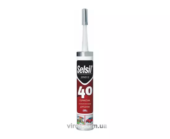 Герметик поліуретановий для дахів SELSIL V= 280 мл PU 40 (Чорний) [25], фото  | SNABZHENIE.com.ua