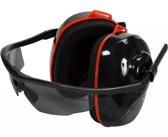 Навушники протишумні комбіновані із захисними окулярами затемненими YATO, фото  | SNABZHENIE.com.ua