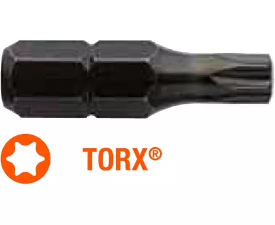 Насадка викруткова USH Industry : TORX T6 x 25 мм, Уп. 5 шт., фото  | SNABZHENIE.com.ua