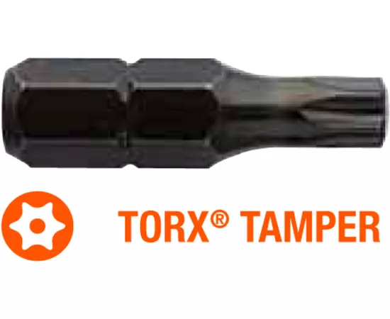 Насадка викруткова USH Industry : TORX Tamper T40T x 25 мм Torsion, Уп. 10 шт., фото  | SNABZHENIE.com.ua