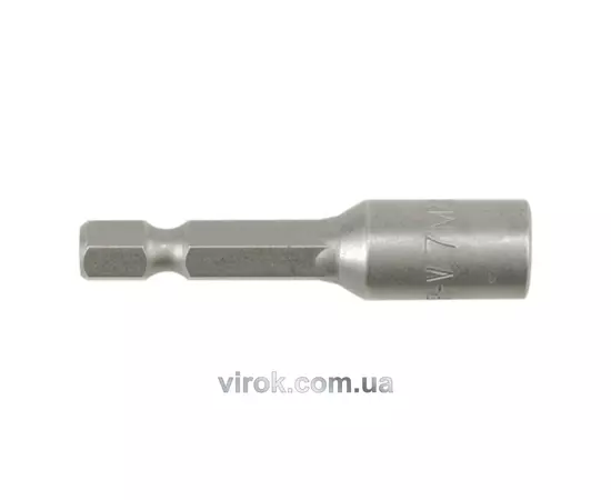 Насадка торцева магнітна 6-гранна YATO : HEX M7 x 48 мм, HEX Ø= 1/4&quot; [Блістер], фото  | SNABZHENIE.com.ua