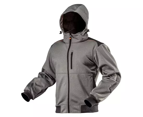 Робоча куртка softshell, капюшон, що відстібається, розмір M NEO (81-551-M), фото  | SNABZHENIE.com.ua