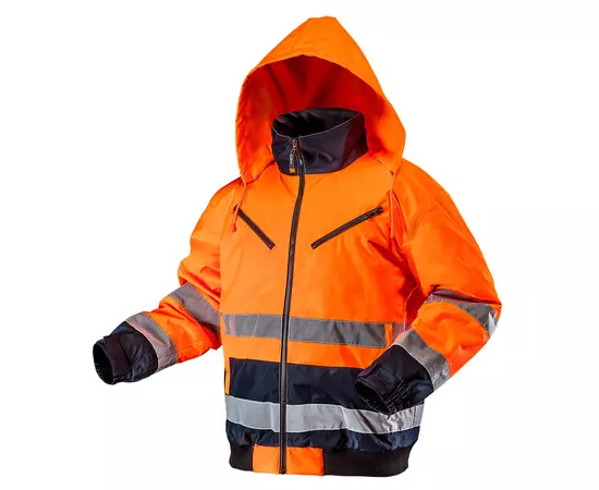 Утеплена робоча сигнальна куртка, помаранчева, розмір XXL NEO (81-711-XXL), фото  | SNABZHENIE.com.ua