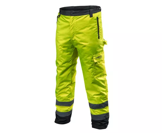 Сигнальні утеплені робочі штани, жовті, розмір L NEO (81-760-L), фото  | SNABZHENIE.com.ua