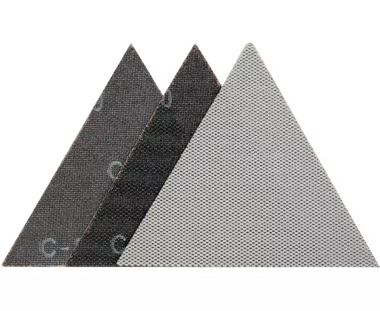 Сетка абразивная, треугольная, на липучке по штукатурке к шлифмашине YATO: G180, 280 мм, 3 шт, фото  | SNABZHENIE.com.ua