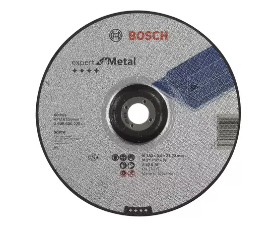 Круг відрізний 230 x 3,0 x 22,23 мм по металу, опуклий, Expert for Metal BOSCH (2608600226), фото  | SNABZHENIE.com.ua