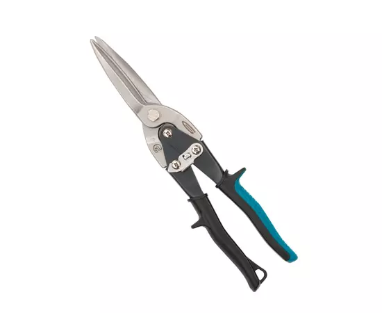 Ножиці по металу 270 мм PIRANHA, прямий прохідний різ, двокомпонентна рукоятка GROSS (78329G), фото  | SNABZHENIE.com.ua