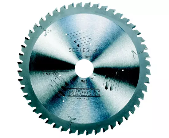 Пильний диск 165 х 20 мм по дереву та алюмінію для ручних дискових пилок, кількість зубів 48, передній кут -5°, TFZ, Extreme DeWALT (DT4087), фото  | SNABZHENIE.com.ua