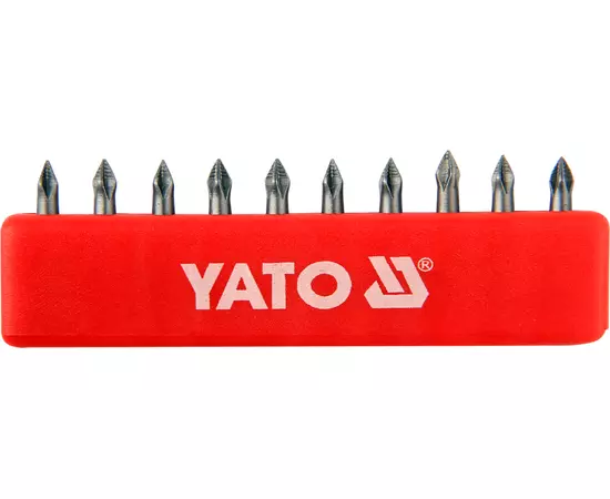Бита PН0, 1/4", 25 мм, набор 10 шт. YATO (YT-0473), фото  | SNABZHENIE.com.ua