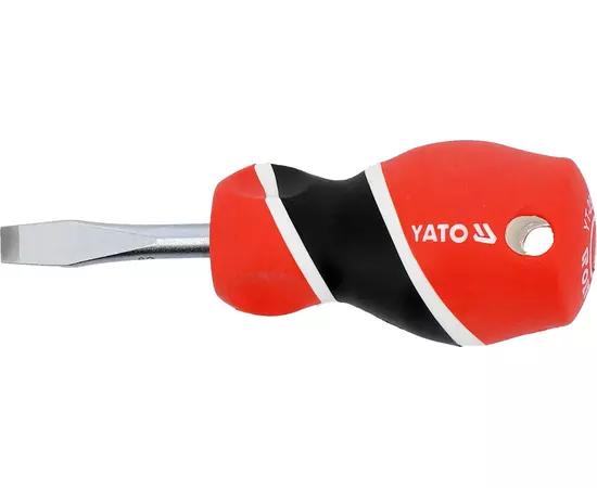 Отвертка с плоским шлицем, 38 мм, шлиц - 6 мм YATO (YT-25910), фото  | SNABZHENIE.com.ua