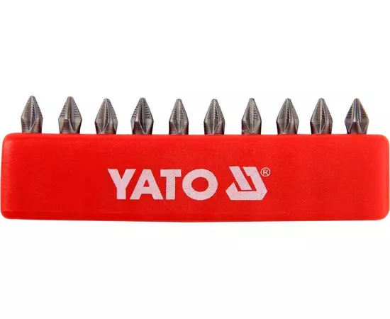 Біта РН1, 1/4", 25 мм, набір 10 шт. YATO (YT-0474), фото  | SNABZHENIE.com.ua