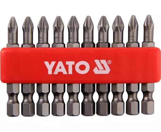 Бита PН2, 1/4", 50 мм, набор 10 шт. YATO (YT-0478), фото  | SNABZHENIE.com.ua