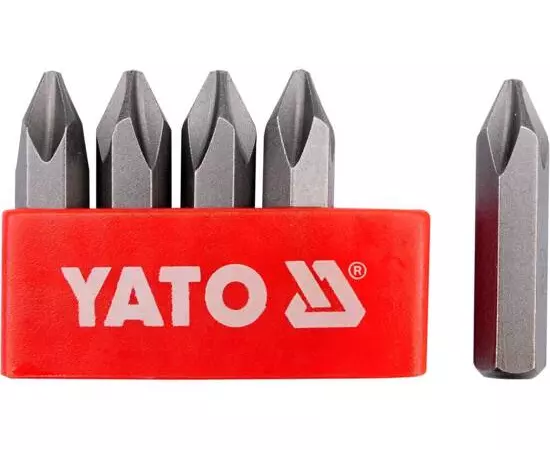 Биты отверточные ударные PH3, на кв. 5/16", 36 мм, набор 5 шт. YATO (YT-2811), фото  | SNABZHENIE.com.ua