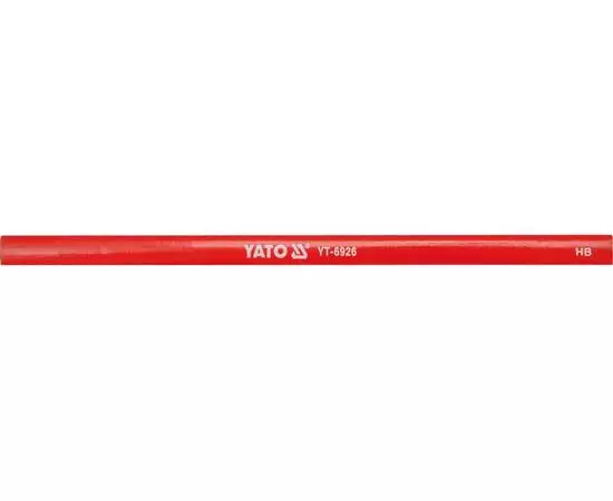 Олівець столярний червоний 245 мм х 12 мм упак. 144 шт. YATO (YT-6926), фото  | SNABZHENIE.com.ua