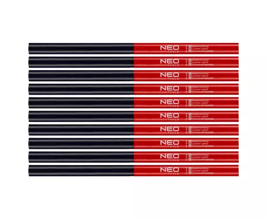 Технічний олівець червоний та синій 12 штук NEO (13-805), фото  | SNABZHENIE.com.ua