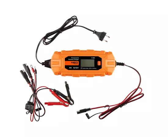 Зарядное устройство автоматическое 4A / 70W, 3-120Ah, для кислотных / AGM / GEL аккумуляторов. NEO (11-891), фото  | SNABZHENIE.com.ua