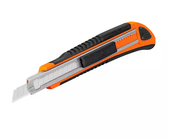Нож выдвижной 18 мм, универсальный, металл, 3 лезвия, 150 мм TRUPER (CUT-6X), фото  | SNABZHENIE.com.ua
