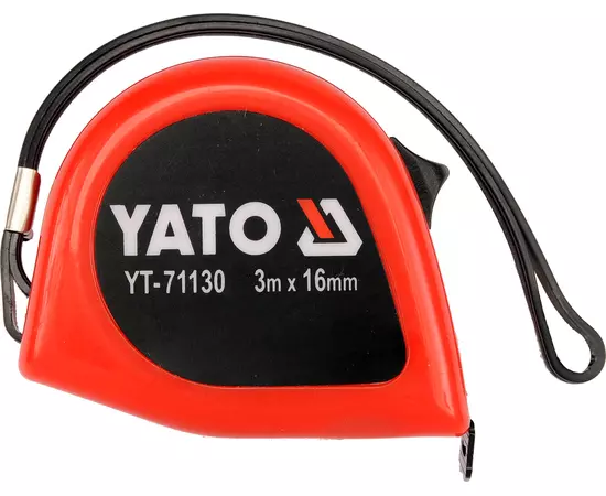 Рулетка с двойной блокировкой длина 3 м, b = 16 мм YATO (YT-71130), фото  | SNABZHENIE.com.ua