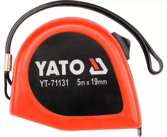 Рулетка с двойной блокировкой длина 5 м, b = 19 мм YATO (YT-71131), фото  | SNABZHENIE.com.ua