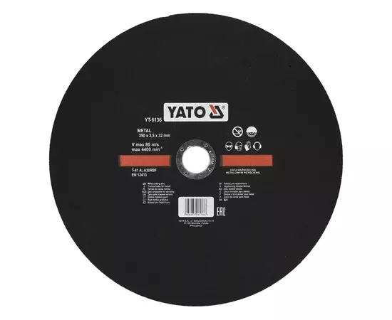 Диск отрезной по металлу 350 х 32 мм, 3,5 мм YATO (YT-6136), фото  | SNABZHENIE.com.ua