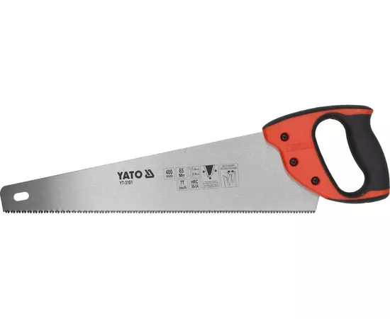 Ножовка по дереву, 7 зубцов/дюйм, длина 400 мм YATO (YT-3101), фото  | SNABZHENIE.com.ua