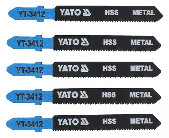 Полотно для електролобзика (метал), 21 TPI, довжина 75 мм, набір 5 шт. YATO, фото  | SNABZHENIE.com.ua
