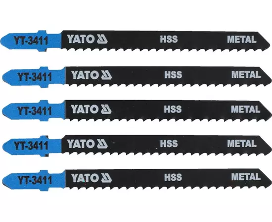 Полотно для електролобзика (метал), 8 TPI, довжина 100 мм, набір 5 ін. YATO, фото  | SNABZHENIE.com.ua
