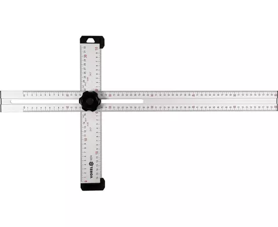 Кутник алюмінієвий регулювальний VOREL : 600 х 320 мм, з розмітками кутів 30-75° [6/12], фото  | SNABZHENIE.com.ua
