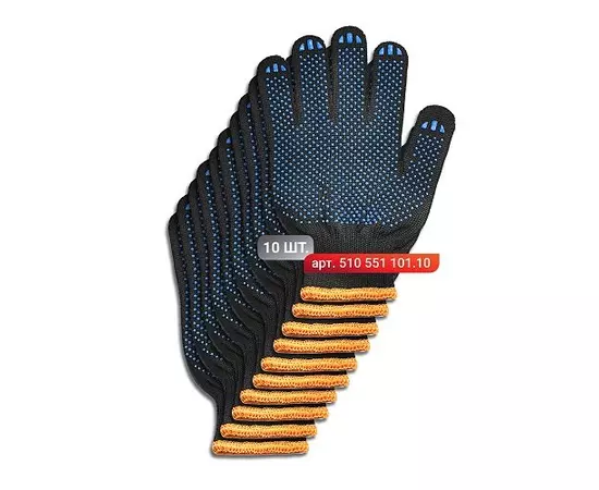 Набор перчаток Stark Black 5 нитей 10 шт., фото  | SNABZHENIE.com.ua