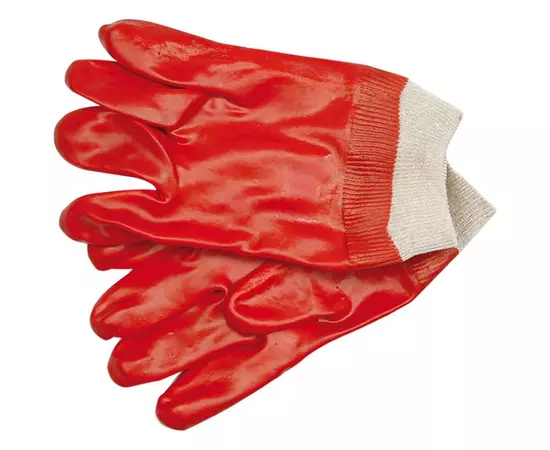 Перчатки VOREL масло-бензостойкие красные 10,5" (VO-74150), фото  | SNABZHENIE.com.ua