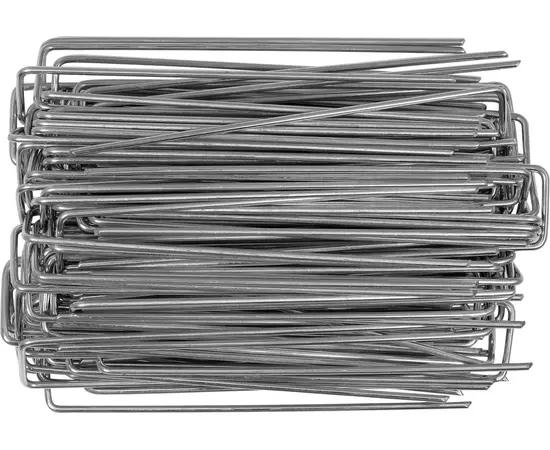 Шпильки кріпильні агротканини FLO 150 мм, товщ.- 3 мм, сталеві, 100 шт, фото  | SNABZHENIE.com.ua
