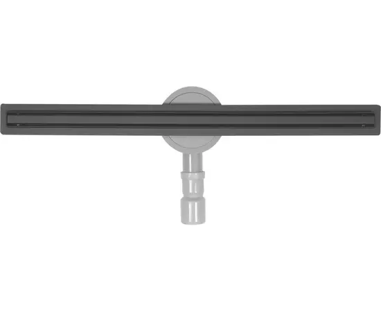 Трап підлоговий лінійний з нержавіючої сталі, чорний FALA SLIM BLACK; 70х 3х 7 см, сифон- 56 мм, фото  | SNABZHENIE.com.ua