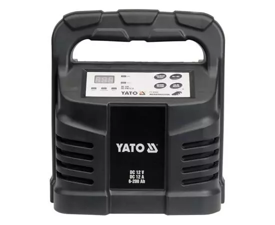 Зарядное устройство 12V, 12А, 6 - 200 Ah YATO (YT-8302), фото  | SNABZHENIE.com.ua