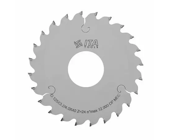 Пила дисковая алмазная коническая подрезная 125 x 40 мм, Z 24, H4 - высота зуба Ita Tools, фото  | SNABZHENIE.com.ua